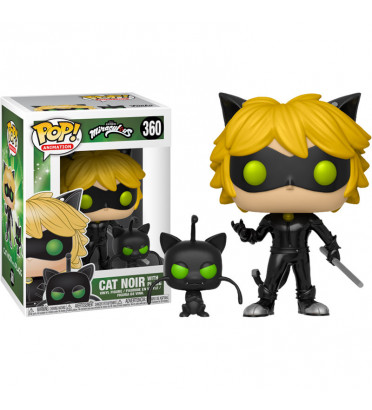 CHAT NOIR AVEC PLAGG / MIRACULOUS / FIGURINE FUNKO POP