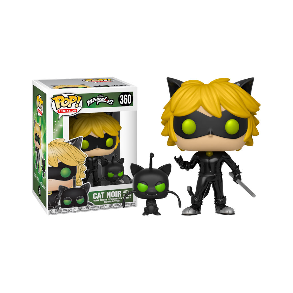 Figurine Chat Noir Avec Plagg / Miraculous / Funko Pop Animation 360