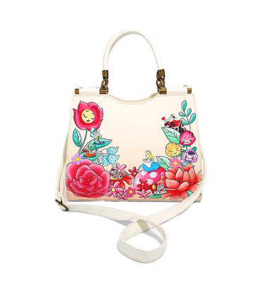 SAC A MAIN FLEURS DU JARDIN / ALICE AU PAYS DES MERVEILLES / LOUNGEFLY SAC A MAIN FLEURS DU JARDIN / ALICE AU PAYS DES MERVEILLES / LOUNGEFLY