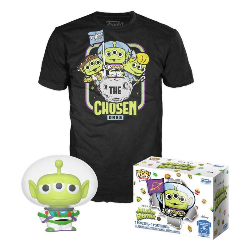 T-SHIRT S AVEC POP ALIEN REMIX AS BUZZ / ALIEN REMIX / FIGURINE FUNKO POP