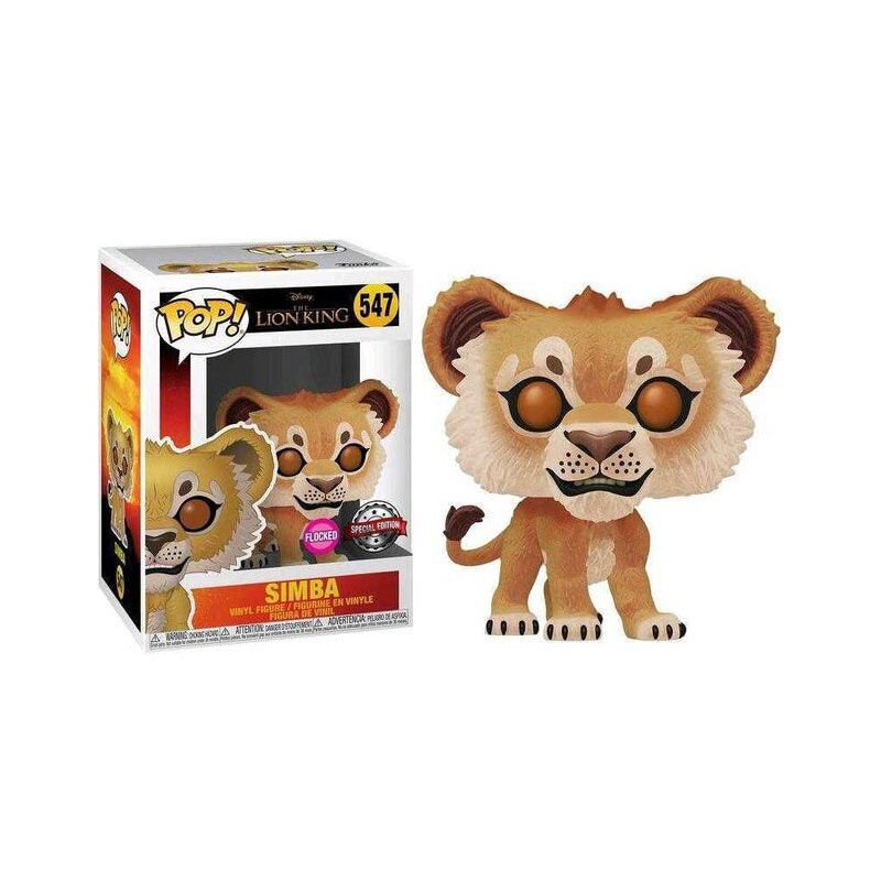 Figurine Simba Flocked / Le Roi Lion / Funko Pop Disney 547 / Exclusive  Spécial Edition