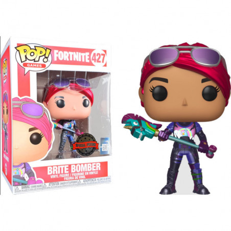 BRITE BOMBER METALLIC / FORTNITE / FIGURINE FUNKO POP / EXCLUSIVE SPECIAL EDITION