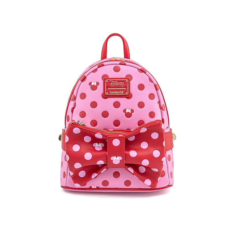 MINI SAC DOS MINNIE PINK BOW / MICKEY MOUSE / LOUNGEFLY