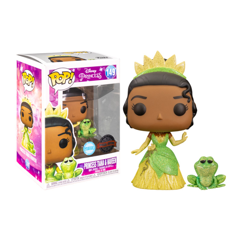 PRINCESS TIANA AND NAVEEN / LA PRINCESSE ET LA GRENOUILLE / FIGURINE FUNKO POP / EXCLUSIVE SPECIAL EDITION / GLITTER