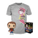 T-SHIRT S + POP MART MC FLY / RETOUR VERS LE FUTUR / FIGURINE FUNKO POP