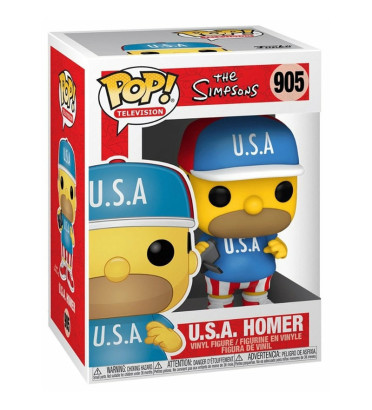 HOMER USA / LES SIMPSONS / FIGURINE FUNKO POP HOMER USA / LES SIMPSONS / FIGURINE FUNKO POP