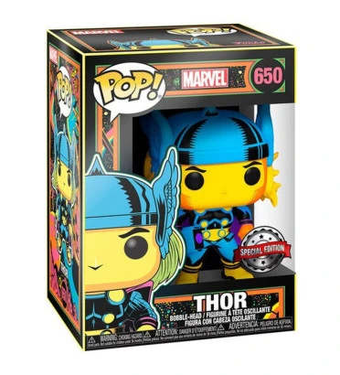 THOR / BLACK LIGHT / FIGURINE FUNKO POP / EXCLUSIVE SPECIAL EDITION THOR / BLACK LIGHT / FIGURINE FUNKO POP / EXCLUSIVE SPECIAL EDITION
