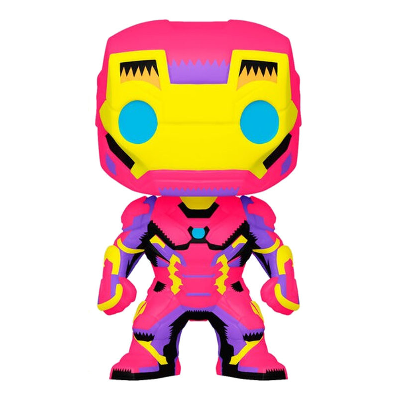 IRON MAN / BLACK LIGHT / FIGURINE FUNKO POP / EXCLUSIVE SPECIAL EDITION