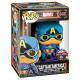 CAPTAIN AMERICA / BLACK LIGHT / FIGURINE FUNKO POP / EXCLUSIVE SPECIAL EDITION