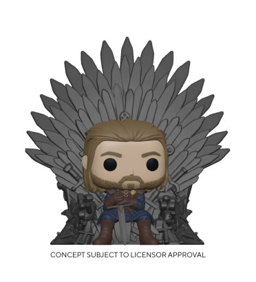 NED STARK ON THRONE / GAME OF THRONES / FIGURINE FUNKO POP NED STARK ON THRONE / GAME OF THRONES / FIGURINE FUNKO POP