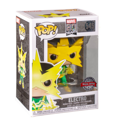 ELECTRO / MARVEL 80 YEARS / FIGURINE FUNKO POP / EXCLUSIVE SPECIALTY SERIES ELECTRO / MARVEL 80 YEARS / FIGURINE FUNKO POP / EXCLUSIVE SPECIALTY SERIES