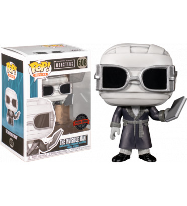 THE INVISIBLE MAN BLACK AND WHITE / MONSTERS / FIGURINE FUNKO POP / EXCLUSIVE SPECIAL EDITION