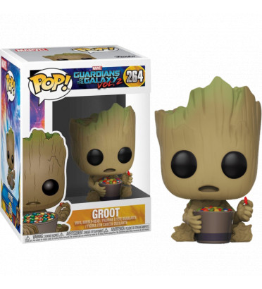 GROOT WITH CANDY / LES GARDIENS DE LA GALAXIE / FIGURINE FUNKO POP / EXCLUSIVE SPECIAL EDITION