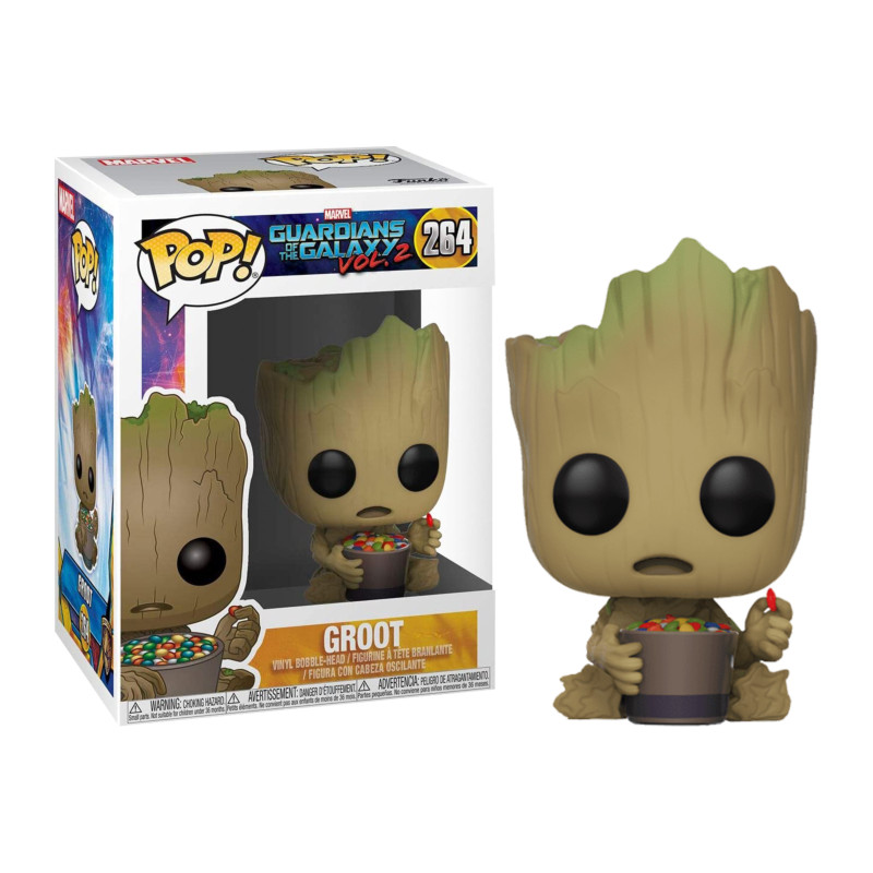 GROOT WITH CANDY / LES GARDIENS DE LA GALAXIE / FIGURINE FUNKO POP / EXCLUSIVE SPECIAL EDITION