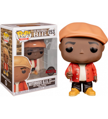 NOTORIOUS BIG WITH CHAMPAGNE / NOTORIOUS BIG / FIGURINE FUNKO POP / EXCLUSIVE SPECIAL EDITION