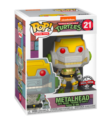 METALHEAD / LES TORTUES NINJA / FIGURINE FUNKO POP / EXCLUSIVE SPECIAL EDITION METALHEAD / LES TORTUES NINJA / FIGURINE FUNKO POP / EXCLUSIVE SPECIAL EDITION