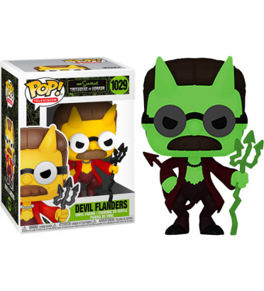 DEVIL FLANDERS / LES SIMPSONS TREEHOUSE OF HORROR / FIGURINE FUNKO POP / EXCLUSIVE SPECIAL EDITION / GITD
