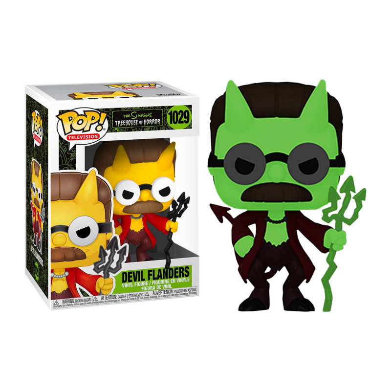 DEVIL FLANDERS / LES SIMPSONS TREEHOUSE OF HORROR / FIGURINE FUNKO POP / EXCLUSIVE SPECIAL EDITION / GITD