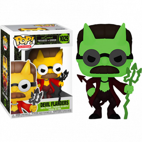 DEVIL FLANDERS / LES SIMPSONS TREEHOUSE OF HORROR / FIGURINE FUNKO POP / EXCLUSIVE SPECIAL EDITION / GITD