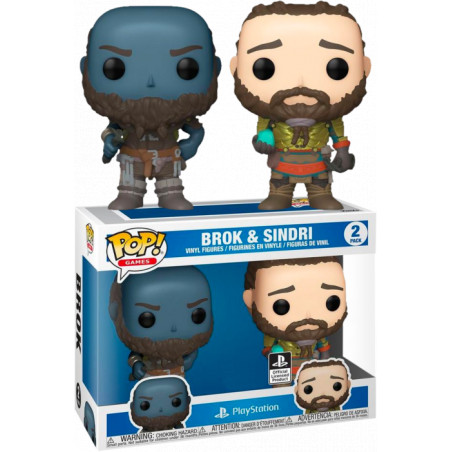 2 PACK BROC AND SINDRI / GOD OF WAR / FIGURINE FUNKO POP / EXCLUSIVE SPECIAL EDITION