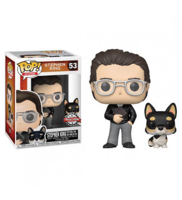 STEPHEN KING WITH MOLLY / STEPHEN KING / FIGURINE FUNKO POP / EXCLUSIVE SPECIAL EDITION