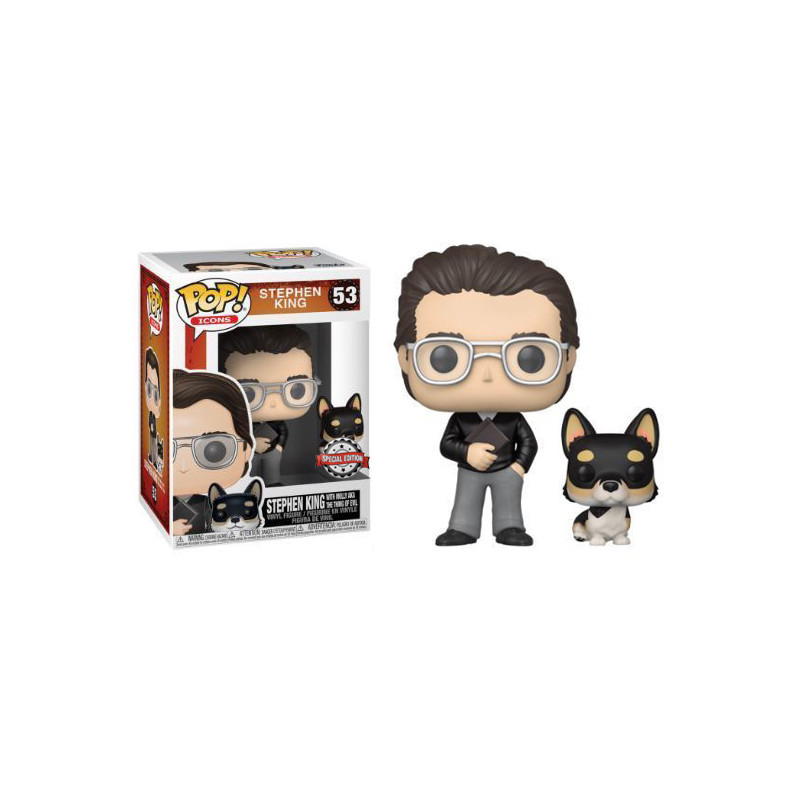STEPHEN KING WITH MOLLY / STEPHEN KING / FIGURINE FUNKO POP / EXCLUSIVE SPECIAL EDITION