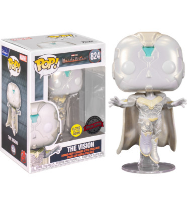 THE VISION / WANDAVISION / FIGURINE FUNKO POP / EXCLUSIVE SPECIAL EDITION / GITD THE VISION / WANDAVISION / FIGURINE FUNKO POP / EXCLUSIVE SPECIAL EDITION / GITD