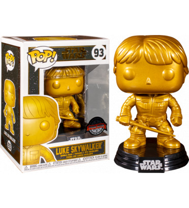 LUKE SKYWALKER GOLD METALLIC / STAR WARS / FIGURINE FUNKO POP / EXCLUSIVE SPECIAL EDITION