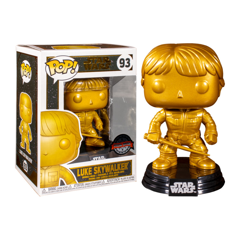 LUKE SKYWALKER GOLD METALLIC / STAR WARS / FIGURINE FUNKO POP / EXCLUSIVE SPECIAL EDITION