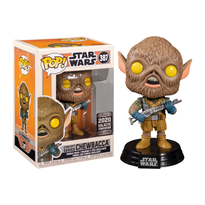 CHEWBACCA CONCEPT SERIES / STAR WARS / FIGURINE FUNKO POP / EXCLUSIVE GALACTIC CONVENTION 2020