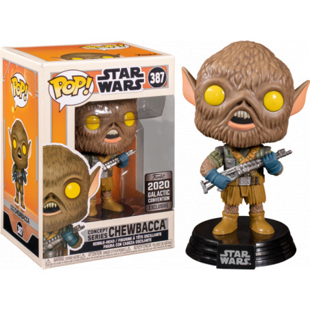 CHEWBACCA CONCEPT SERIES / STAR WARS / FIGURINE FUNKO POP / EXCLUSIVE GALACTIC CONVENTION 2020