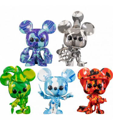 PACK DE 5 MICKEY ARTIST SERIES / MICKEY MOUSE / FIGURINE FUNKO POP / EXCLUSIVE SPECIAL EDITION