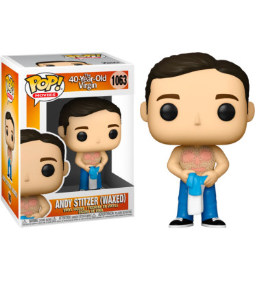 ANDY STITZER WAXED / 40 ANS TOUJOURS PUCEAU / FIGURINE FUNKO POP ANDY STITZER WAXED / 40 ANS TOUJOURS PUCEAU / FIGURINE FUNKO POP
