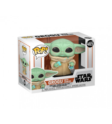 GROGU WITH COOKIES / STAR WARS THE MANDALORIAN / FIGURINE FUNKO POP