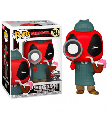 SHERLOCK DEADPOOL / DEADPOOL / FIGURINE FUNKO POP / EXCLUSIVE SPECIAL EDITION