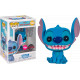 STITCH SMILING / LILO ET STITCH / FIGURINE FUNKO POP / EXCLUSIVE SPECIAL EDITION / FLOCKED