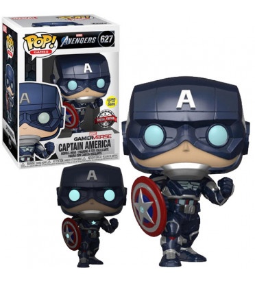 CAPTAIN AMERICA / MARVEL AVENGERS / FIGURINE FUNKO POP / EXCLUSIVE SPECIAL EDITION / GITD