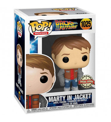 MARTY IN JACKET / RETOUR VERS LE FUTUR / FIGURINE FUNKO POP / EXCLUSIVE SPECIAL EDITION