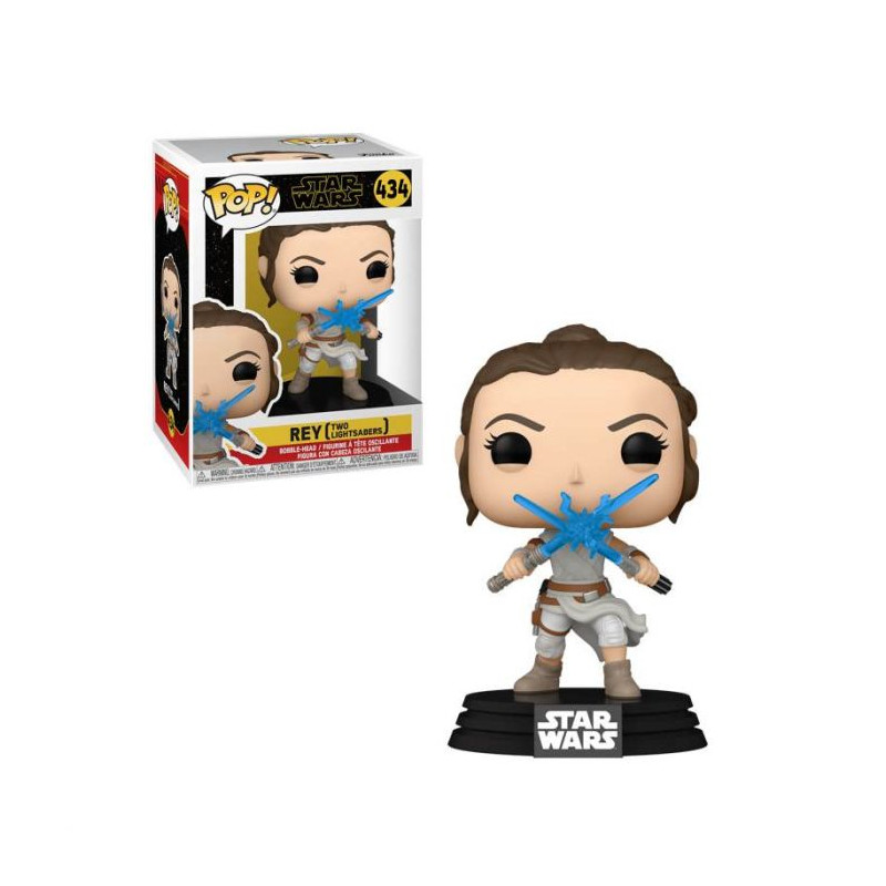 REY TWO LIGHTSABER / STAR WARS / FIGURINE FUNKO POP