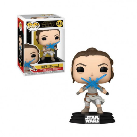 REY TWO LIGHTSABER / STAR WARS / FIGURINE FUNKO POP