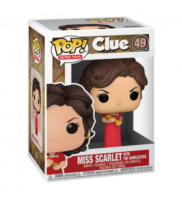 MISS SCARLET WITH THE CANDLESTICK / CLUEDO / FIGURINE FUNKO POP