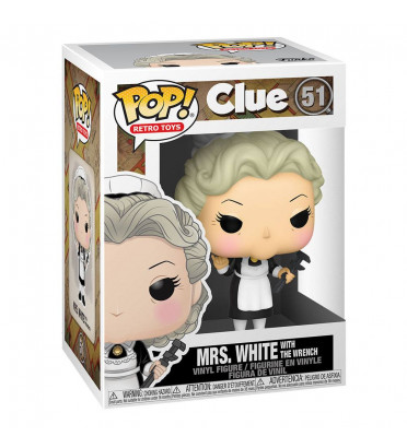 MRS WHITE WITH THE WRENCH / CLUEDO / FIGURINE FUNKO POP