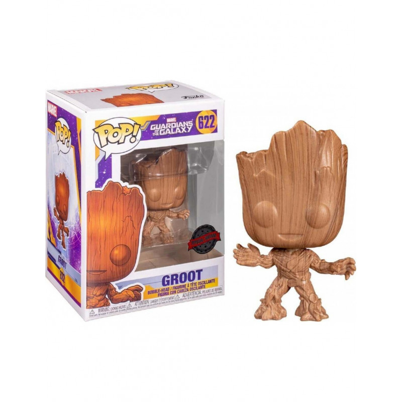 GROOT WOOD / LES GARDIENS DE LA GALAXIE / FIGURINE FUNKO POP / EXCLUSIVE SPECIAL EDITION