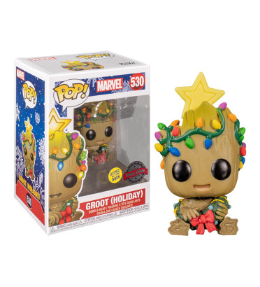 GROOT HOLIDAY/ MARVEL / FIGURINE FUNKO POP / EXCLUSIVE SPECIAL EDITION / GITD GROOT HOLIDAY/ MARVEL / FIGURINE FUNKO POP / EXCLUSIVE SPECIAL EDITION / GITD