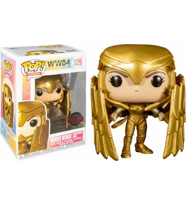 WONDER WOMAN GOLDEN ARMOR SHIELD / WONDER WOMAN 84 / FIGURINE FUNKO POP / EXCLUSIVE SPECIAL EDITION