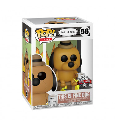 THIS IS FINE DOG / THIS IS FINE / FIGURINE FUNKO POP / EXCLUSIVE SPECIAL EDITION