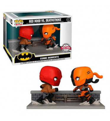 RED HOOD VS DEATHSTROKE / BATMAN COMIC MOMENTS / FIGURINE FUNKO POP / EXCLUSIVE SPECIAL EDITION