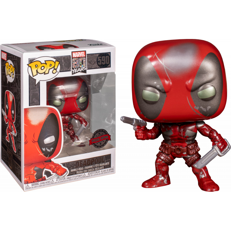 DEADPOOL FIRST APPEARANCE METALLIC / MARVEL 80 YEARS / FIGURINE FUNKO POP / EXCLUSIVE SPECIAL EDITION