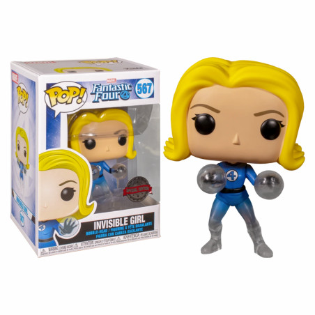 INVISIBLE GIRL TRANSLUCENT / LES 4 FANTASTIQUES / FIGURINE FUNKO POP / EXCLUSIVE SPECIAL EDITION