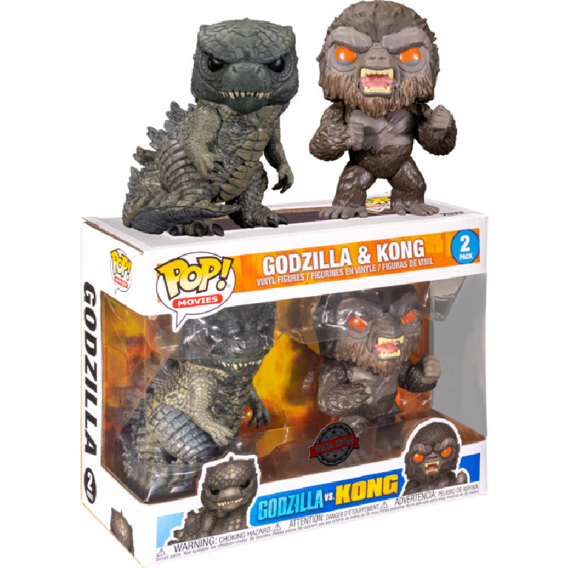 2 PACK GODZILLA ET KONG / GODZILLA VS KONG / FIGURINE FUNKO POP / EXCLUSIVE SPECIAL EDITION 2 PACK GODZILLA ET KONG / GODZILLA VS KONG / FIGURINE FUNKO POP / EXCLUSIVE SPECIAL EDITION